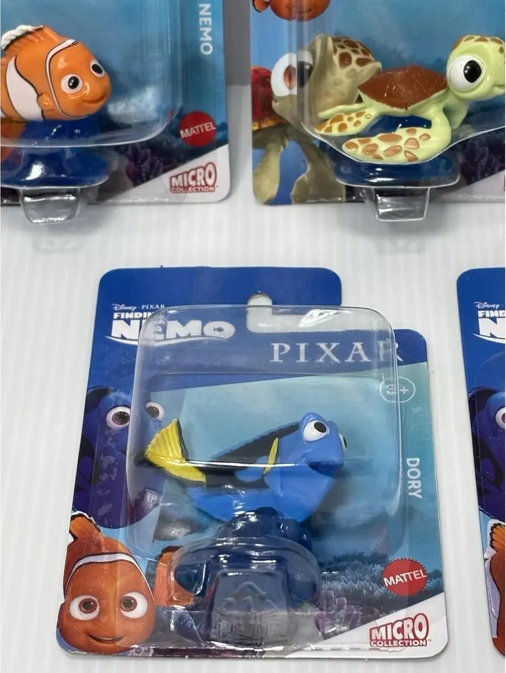 Mattel Micro Collection Finding Nemo Set - Nemo Dory Marlin Bruce Squirt NEW